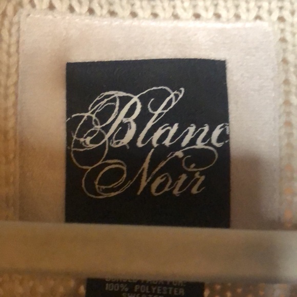 BLANC NOIR cream colored sweater cardigan/jacket. Size L. - Picture 2 of 11